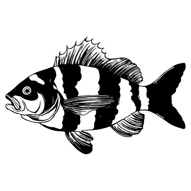 Ilustración Vector de peces Vector de arte Amplificador de gráficos Archivo de vectores EPS