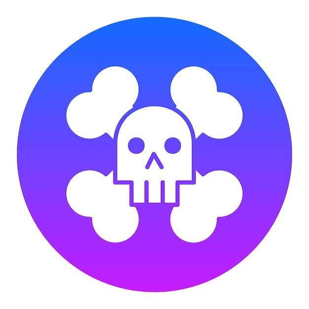 Ilustración del vector de peligro pirata