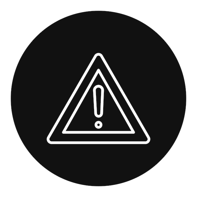 Ilustración del vector de peligro