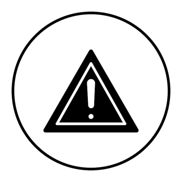 Ilustración del vector de peligro