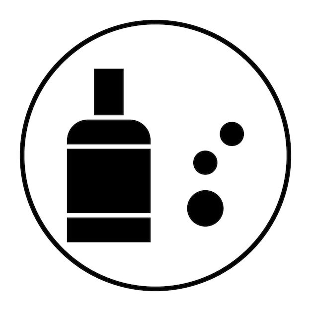 Ilustración del vector del pelo del champú