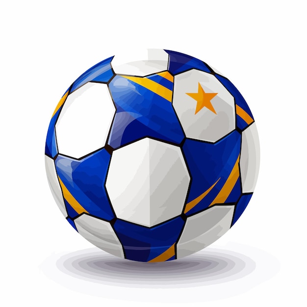Vector ilustración del vector de la pelota de fútbol europeo