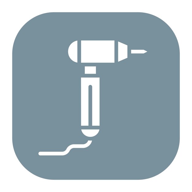 Ilustración del vector de perforación dental