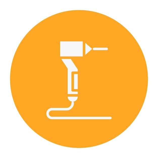 Ilustración del vector de perforación de dientes