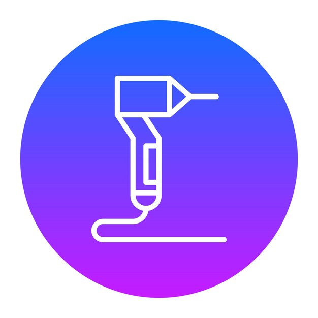 Ilustración del vector de perforación de dientes