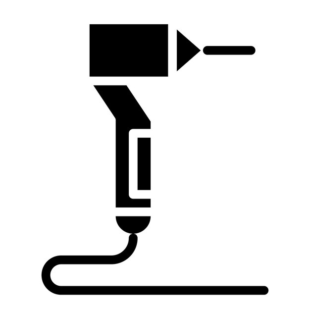 Ilustración del vector de perforación de dientes