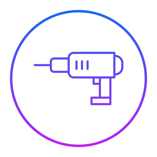 Ilustración del vector de perforación a mano