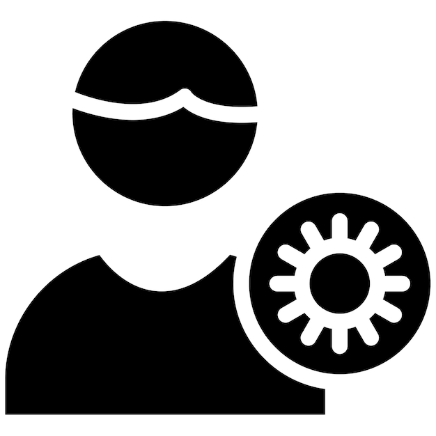 Ilustración del vector de la persona infectada
