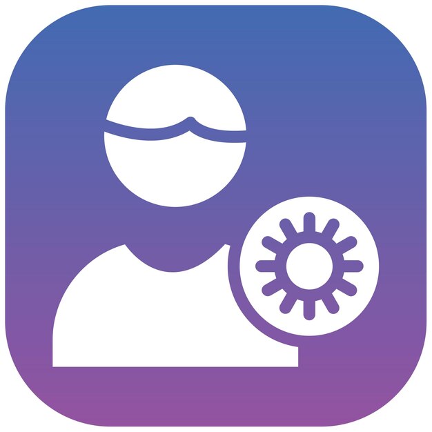 Ilustración del vector de la persona infectada