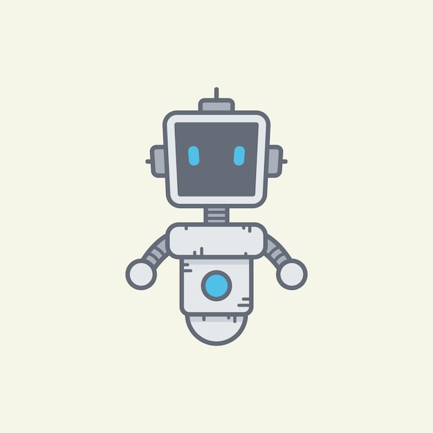 Ilustración de vector de personaje de robot