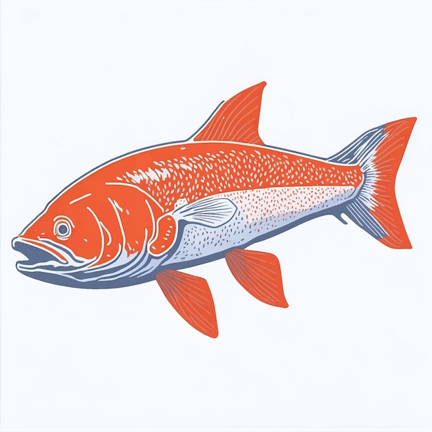 Vector ilustración de vector de pescado de salvelino ártico