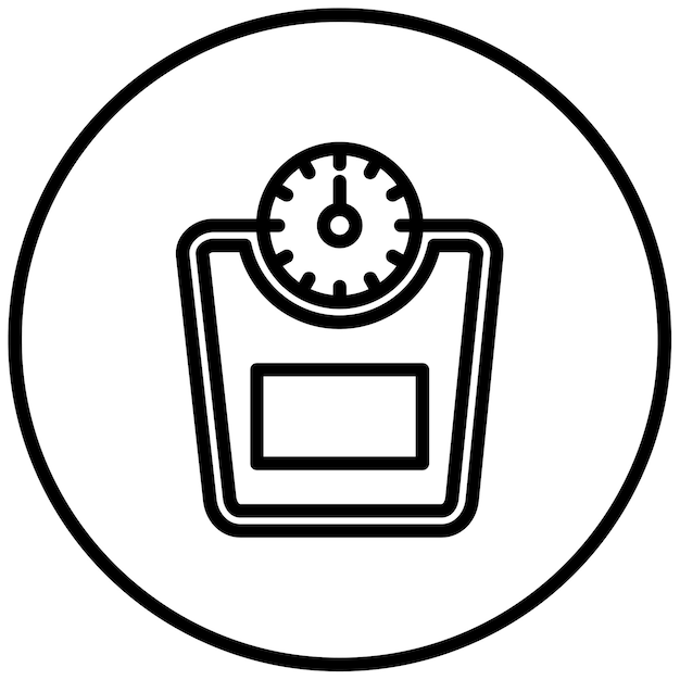 Ilustración del vector de peso
