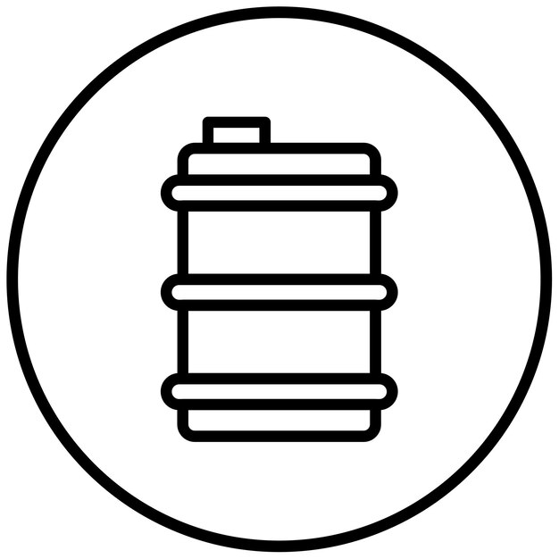 Ilustración del vector del petróleo crudo