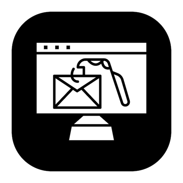 Ilustración del vector de phishing por correo electrónico