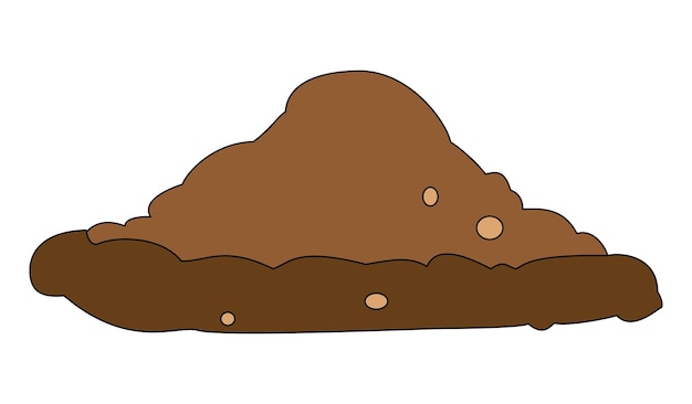 Ilustración del vector de la pila de la tierra