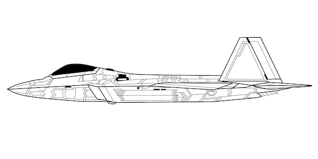 Ilustración del vector piloto de caza a reacción