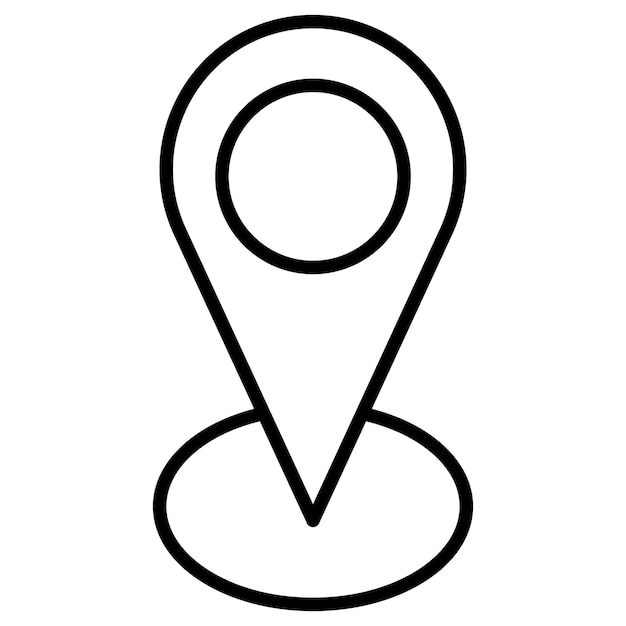 Ilustración del vector de pin de ubicación