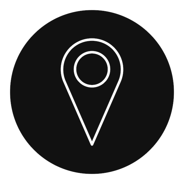 Ilustración del vector de pin de ubicación
