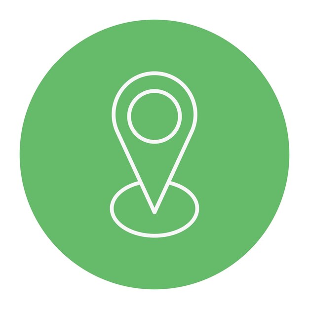 Ilustración del vector de pin de ubicación