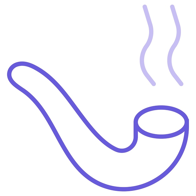 Ilustración del vector de la pipa de fumar