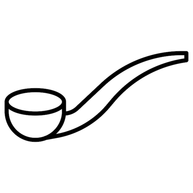 Ilustración del vector de la pipa de fumar