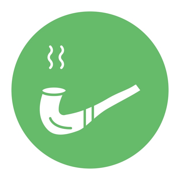 Ilustración del vector de la pipa de fumar