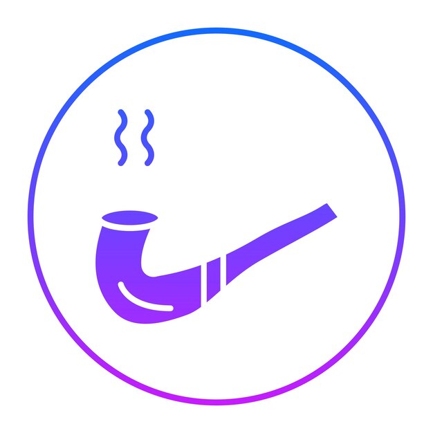 Ilustración del vector de la pipa de fumar