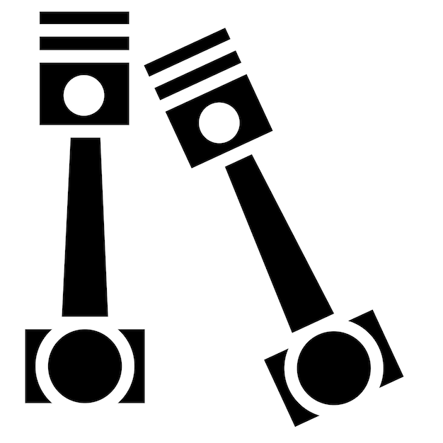 Ilustración del vector del pistón