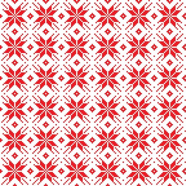 Ilustración de vector de píxeles de patrón de Navidad de año nuevo