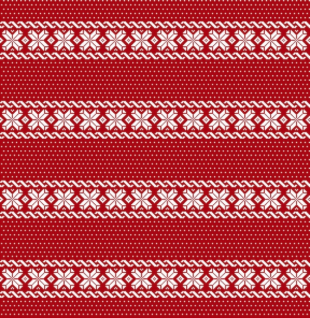 Ilustración de vector de píxeles de patrón de Navidad