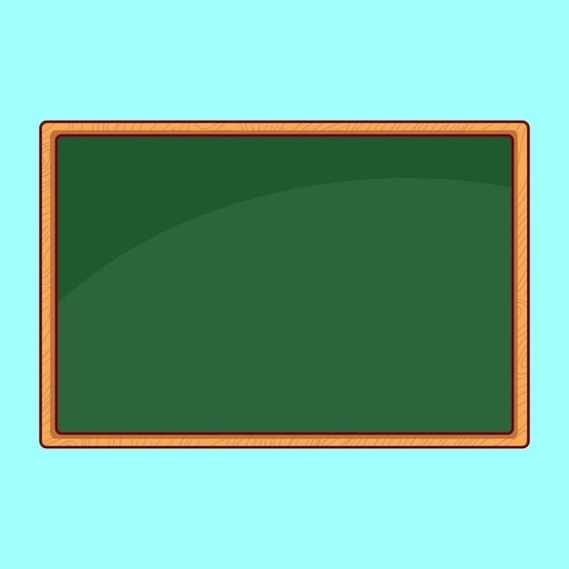 Ilustración de vector de pizarra de escuela