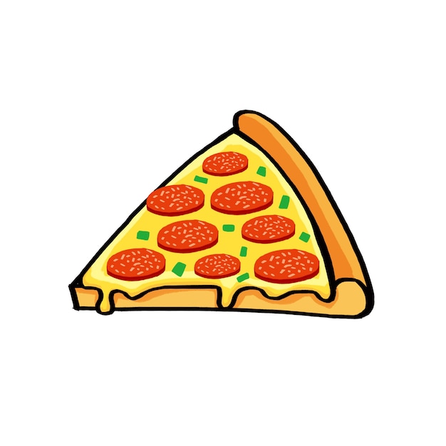 Ilustración de vector de pizza