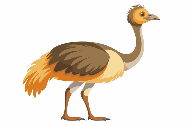 Ilustración de vector plano aislado de un animal rea sobre un fondo blanco