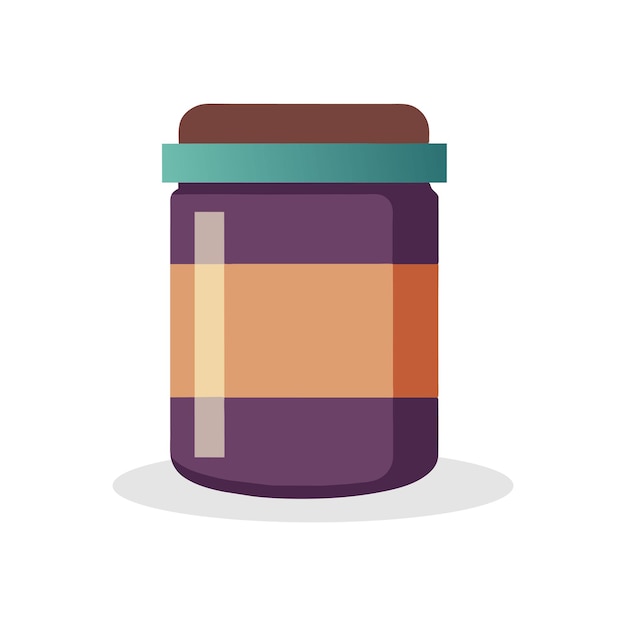 Ilustración de vector plano aislado de polvo de proteína