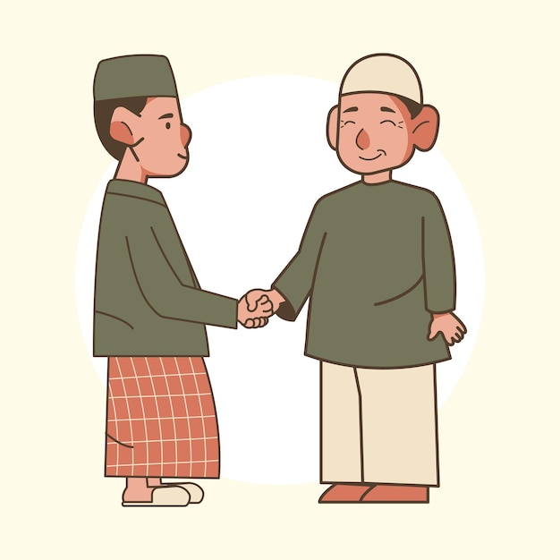 Ilustración del vector plano de Eid al-Fitr