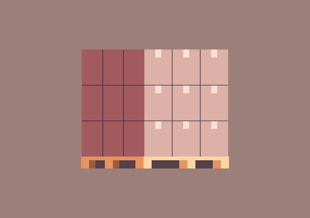 Ilustración de vector plano de envío y entrega