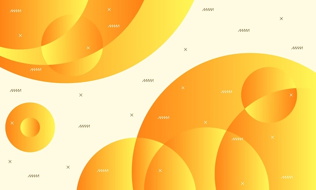 Ilustración de vector plano de espacio de copia de plantilla de fondo de círculo para elemento de diseño