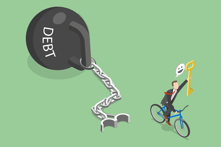 Vector ilustración de vector plano isométrico 3d para resolver un problema financiero
