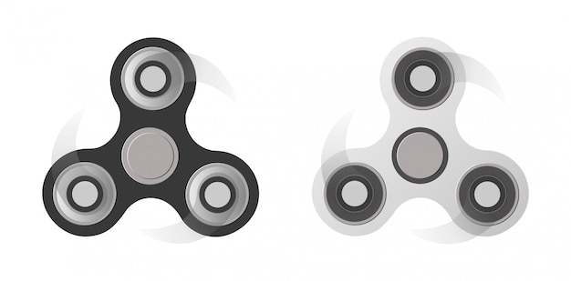 Ilustración de vector plano de mano spinner