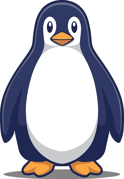 Ilustración de vector plano mínimo del pingüino 2