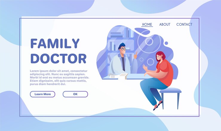 Ilustración de vector plano de servicios de salud