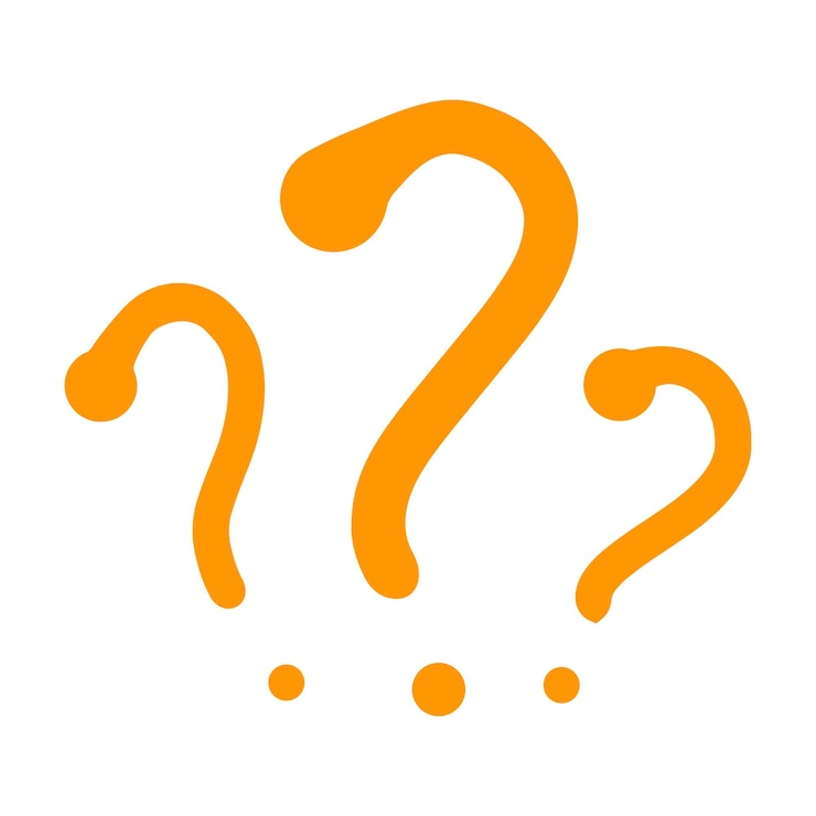 Vector ilustración de vector plano simple del concepto de problema de dilema de pregunta aislado en blanco signo de análisis de negocio de signo de interrogación