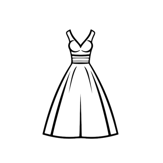 Ilustración de vector plano de vestido de bata