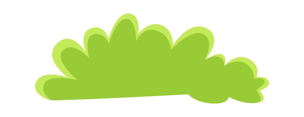 Ilustración de Vector de planta de arbusto de dibujos animados