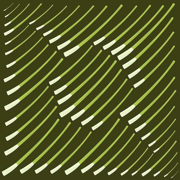 Ilustración de vector de planta de cebolla verde
