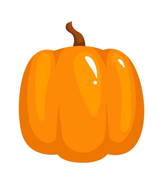 Ilustración de Vector de planta de otoño de calabaza