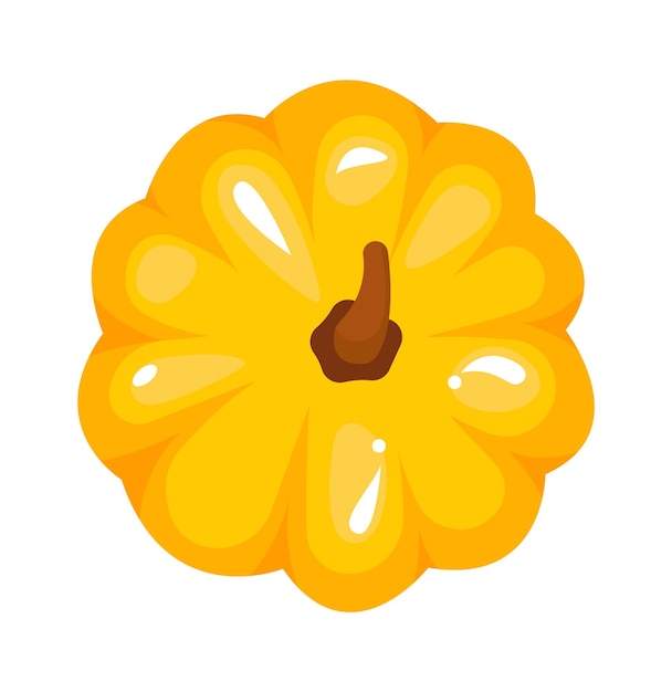 Ilustración de Vector de planta de otoño de calabaza