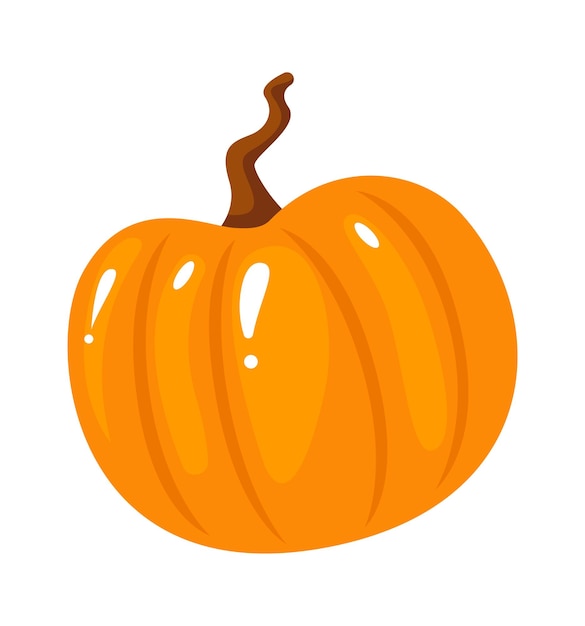 Ilustración de Vector de planta de otoño de calabaza