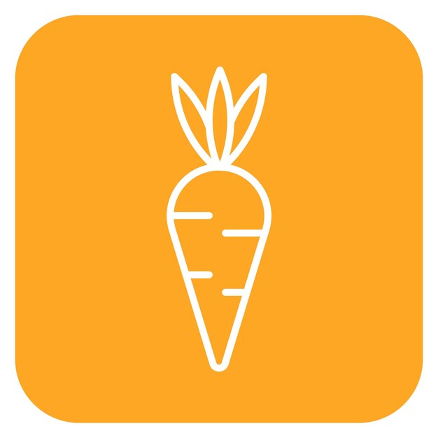 Ilustración del vector de la planta de zanahoria
