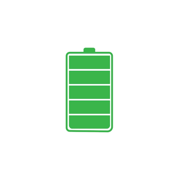 Ilustración de vector de plantilla de diseño de icono de batería